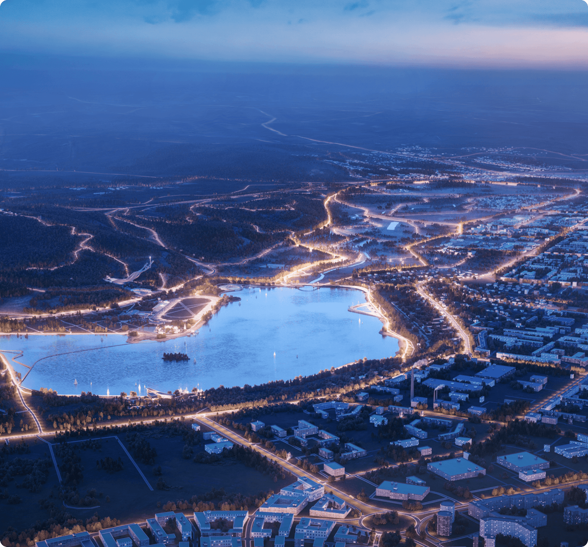 Освещение городских пространств